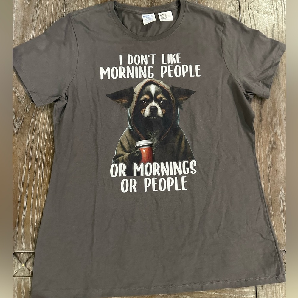 NEW Custom Charcoal Dog Humor T-Shirt